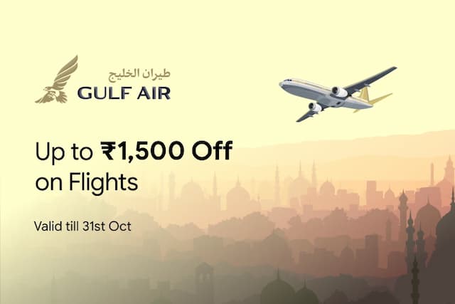 Up to ₹1,500 Off on Flights with Gulf Air Sale